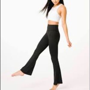 Black Zyia High and Tight wide leg
